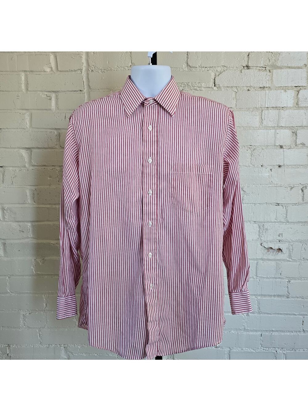 ​Vintage Single Needle Tailoring Candy Stripe Button Down Shirt ┃ Dark Academia